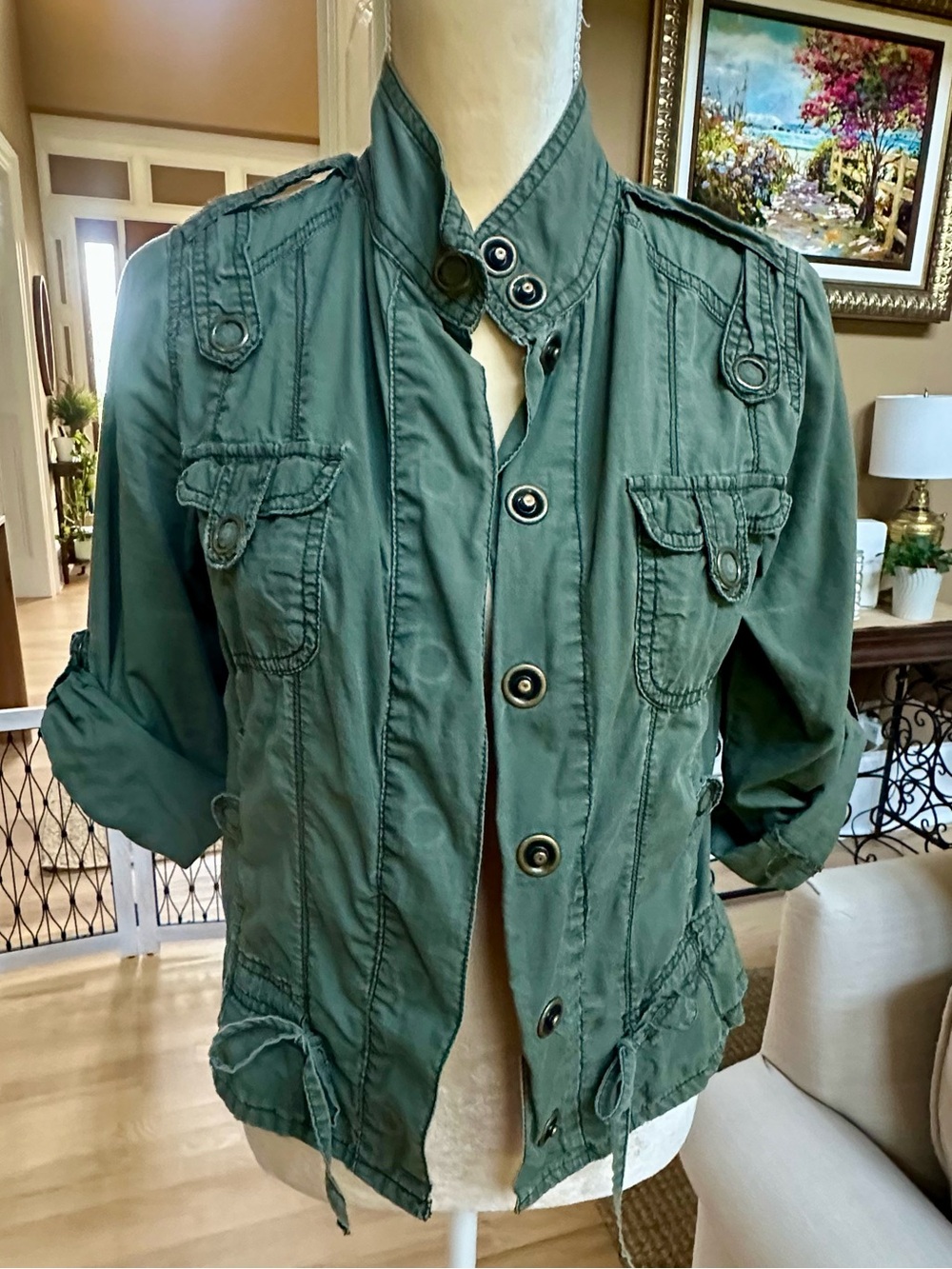 Mossimo Green Military Field Jacket